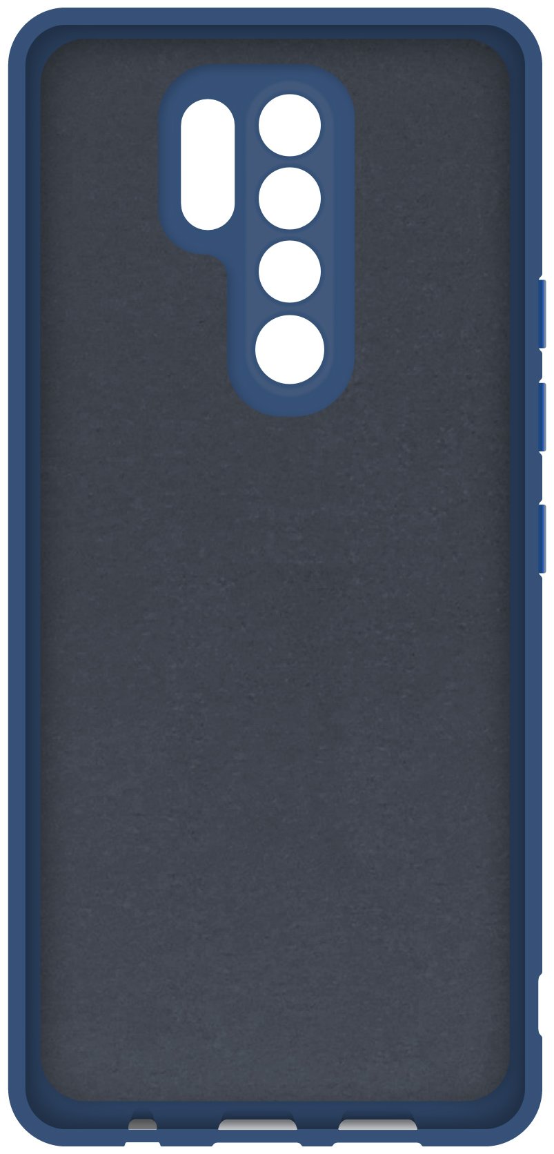 Чехол для смартфона BoraSCO Microfiber для Xiaomi Redmi Note 9 Pro/ 9S синий
